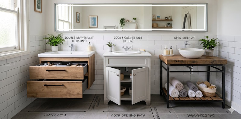 Illustration of a vanity units